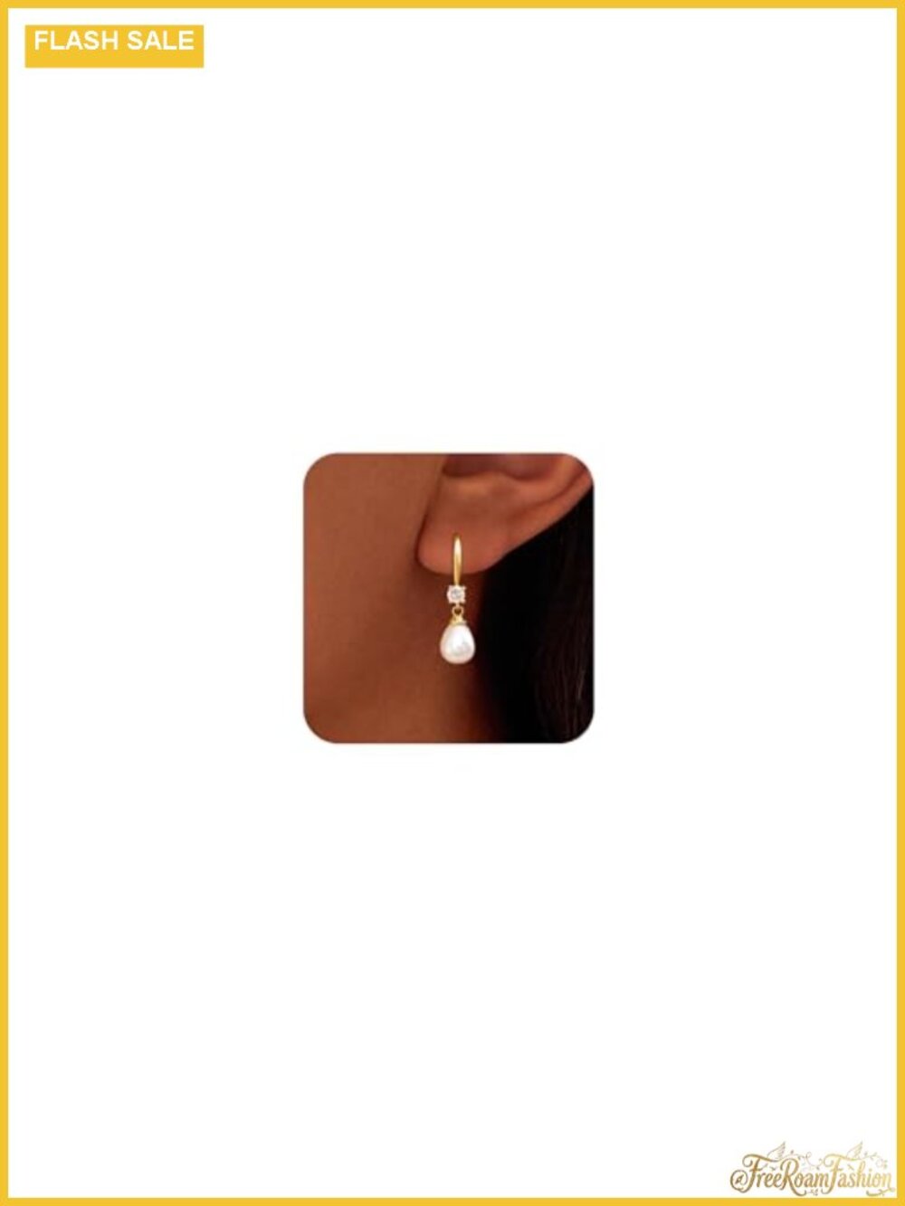 Pearl Dangle Earrings 14k Gold Plated Drop Wedding Bridal Jewelry for Women